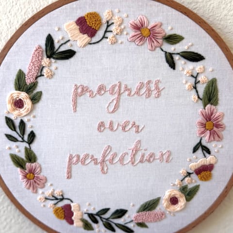 Progress Over Perfection by Clever Poppy