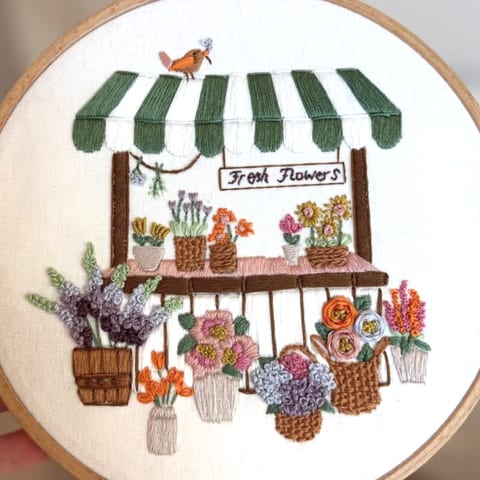 The Flower Stall by Clever Poppy